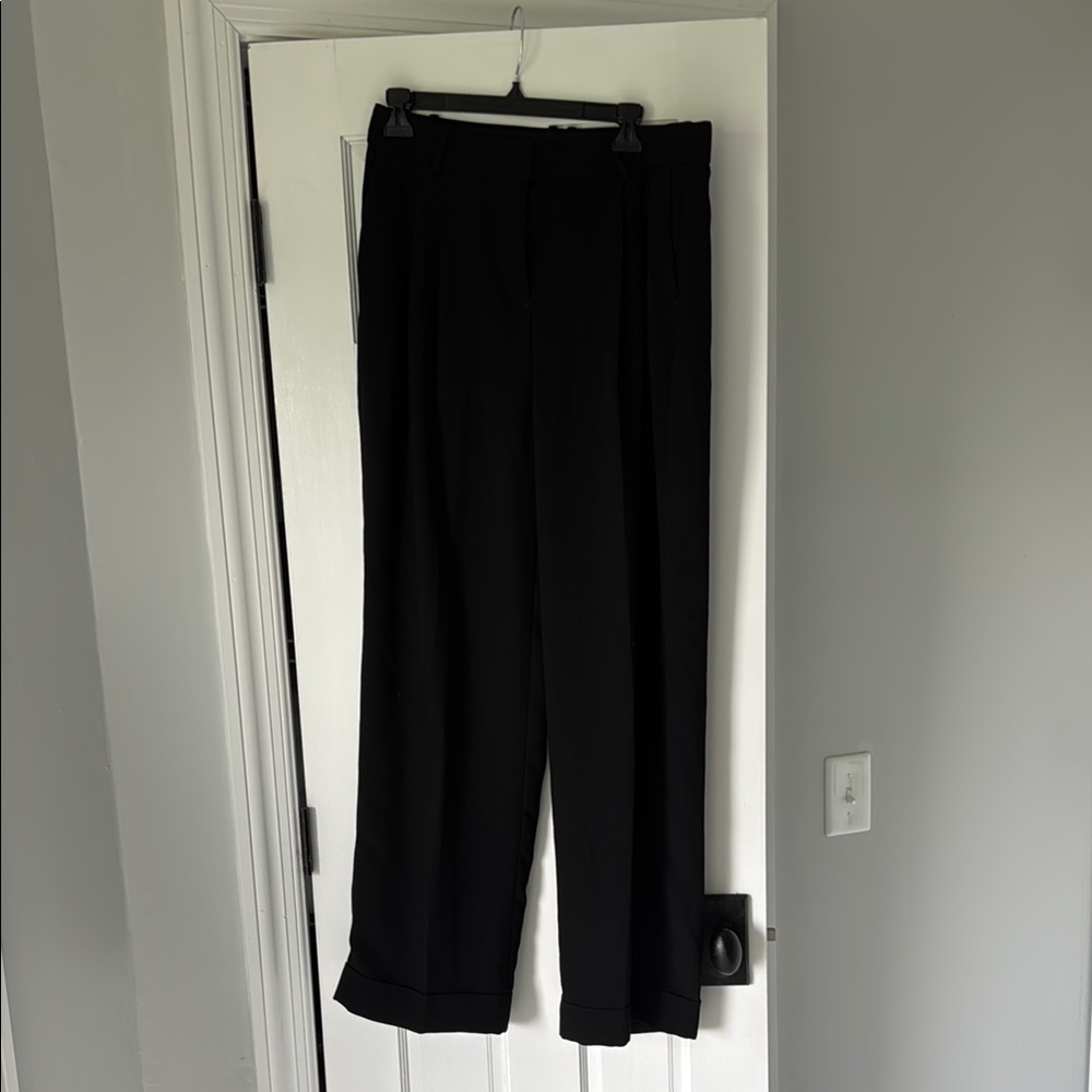 JCrew Essential Wide Leg Pant in Black